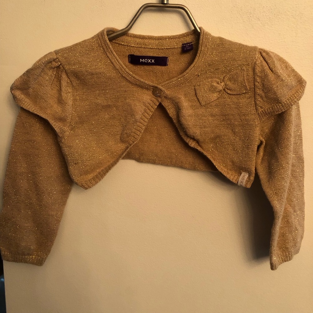 Mexx Gold cropped knife cardigan 12-18M